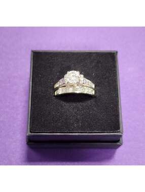 Diamond Bridal Set in 14K White Gold